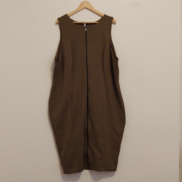 ASOS Curve Dresses & Skirts - Army Green Scuba Body Con Dress